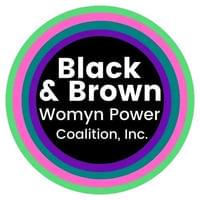 black and brown womyn power coalition ogo